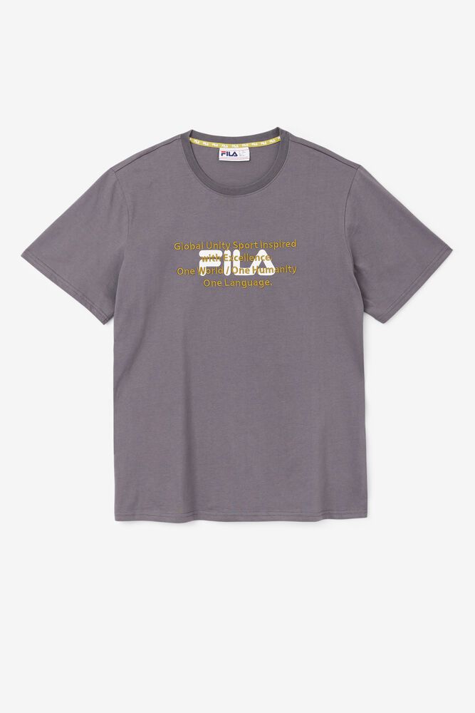 Fila T-Shirt Herre Grå Pepacton FQJ-540179